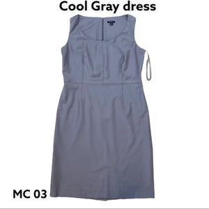 Cool gray Sheath dress by Ann Taylor. Size 6.